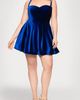 Blondie Nites Blondie Nites Lace-Up Velvet Cocktail Minidress - 1