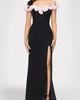 Blondie Nites Blondie Nites Off the Shoulder Scuba Crepe Gown - 1