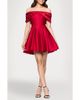 Blondie Nites Blondie Nites Rhinestone Bow Off the Shoulder Minidress - 1
