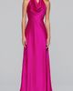 Blondie Nites Blondie Nites Satin Halter Gown - 1