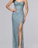 Blondie Nites Blondie Nites Sequin & Bead Floral Gown - 1
