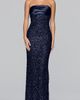 Blondie Nites Blondie Nites Sequin & Satin Strapless Gown - 1