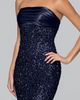 Blondie Nites Blondie Nites Sequin & Satin Strapless Gown - 4
