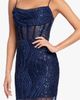 Blondie Nites Blondie Nites Sequin Corset Bodice Cocktail Minidress - 4