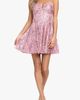 Blondie Nites Blondie Nites Sequin Lace Back Sleeveless Minidress - 1