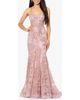 Blondie Nites Blondie Nites Sequin Mesh Mermaid Gown - 1