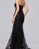 Blondie Nites Blondie Nites Strapless Glitter Cutout Gown - 2