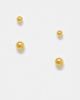 Bloom and Bay Bloom & Bay gold plated 2 pack stud earrings - 1