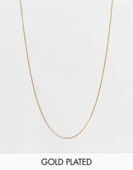 Bloom and Bay Bloom & Bay gold plated 42 cm chain necklace