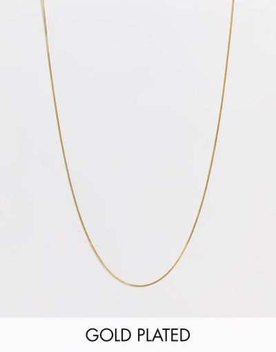 Bloom and Bay Bloom & Bay gold plated 42 cm chain necklace