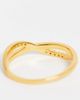 Bloom and Bay Bloom & Bay gold plated twist ring with crystal details - 3
