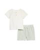 Bloomie's Baby Bloomie's Baby Boys' Slub Knit Henley Tee & Striped Shorts Set, Baby - 1