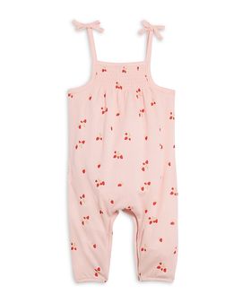 Bloomie's Baby Bloomie's Baby Girls' Strawberry Print Knit Coverall, Baby