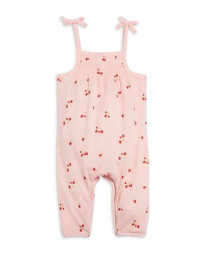 Bloomie's Baby Bloomie's Baby Girls' Strawberry Print Knit Coverall, Baby