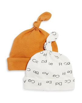 Bloomie's Baby Bloomie's Baby Unisex Knit Hats, 2 Pack