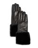 Bloomingdale's Bloomingdale's Cashmere Lined Cuffed Leather Tech Gloves - 1