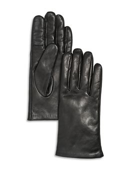 Bloomingdale's Bloomingdale's Cashmere Lined Leather Tech Gloves