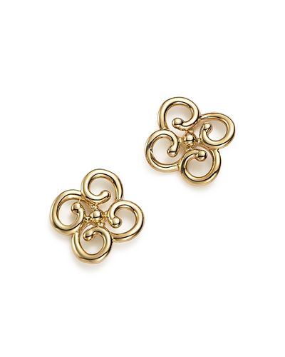 Bloomingdale's Fine Collection Bloomingdale's Fine Collection 14K Yellow Gold Twist Clover Earrings