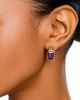 Bloomingdale's Fine Collection Bloomingdale's Fine Collection Amethyst & Pink Amethyst Emerald Cut Statement Earrings in 14K Yellow Gold - 2
