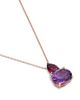 Bloomingdale's Fine Collection Bloomingdale's Fine Collection Amethyst Duo Pendant Necklace in 14K Rose Gold, 18 - 3