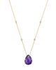 Bloomingdale's Fine Collection Bloomingdale's Fine Collection Amethyst Teardrop & Diamond Station Necklace in 14K Yellow Gold, 17 - 1