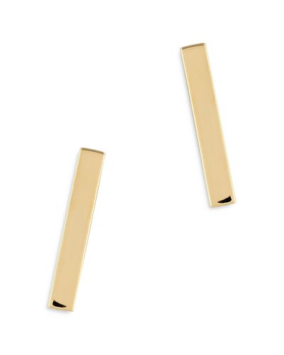 Bloomingdale's Fine Collection Bloomingdale's Fine Collection Bar Stud Earrings in 14K Yellow Gold