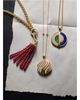 Bloomingdale's Fine Collection Bloomingdale's Fine Collection Beaded Garnet & Diamond Accent Pendant Necklace in 14K Yellow Gold - 5