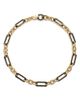 Bloomingdale's Fine Collection Bloomingdale's Fine Collection Black & White Diamond Chain Link Bracelet in 14K Yellow Gold, 2.0 tcw - 1