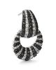 Bloomingdale's Fine Collection Bloomingdale's Fine Collection Black & White Diamond Doorknocker Earrings in 14K White Gold, 2.0 tcw - 4