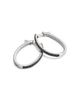 Bloomingdale's Fine Collection Bloomingdale's Fine Collection Black & White Diamond Inside Out Oval Hoop Earrings in 14K White Gold, 0.5 tcw - 4