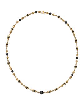 Bloomingdale's Fine Collection Bloomingdale's Fine Collection Black & White Diamond Pave Station Necklace in 14K Yellow Gold, 3.5 tcw