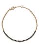 Bloomingdale's Fine Collection Bloomingdale's Fine Collection Black Diamond Bezel Bead Link Bracelet in 14K Yellow Gold, 0.23 tcw - 1