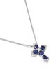 Bloomingdale's Fine Collection Bloomingdale's Fine Collection Blue Sapphire & Diamond Cross Pendant Necklace in 14K White Gold, 17.9 - 3