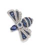 Bloomingdale's Fine Collection Bloomingdale's Fine Collection Blue Sapphire & Diamond Dragonfly Pin in 14K White Gold - 3
