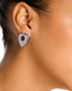 Bloomingdale's Fine Collection Bloomingdale's Fine Collection Blue Sapphire & Diamond Heart Earrings in 14K White Gold - 2