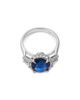 Bloomingdale's Fine Collection Bloomingdale's Fine Collection Certified Ceylon Sapphire & Diamond Limited Edition Ring in 14K White Gold - 5
