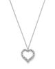 Bloomingdale's Fine Collection Bloomingdale's Fine Collection Certified Lab Grown Diamond Heart Pendant Necklace in 14K White Gold, 1.5 tcw - 1
