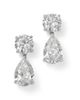 Bloomingdale's Fine Collection Bloomingdale's Fine Collection Certified Lab Grown Diamond Pear & Round Drop Earrings in 14K White Gold, 5.0 tcw - 1