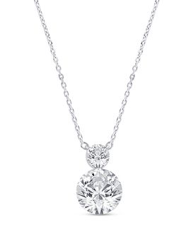 Bloomingdale's Fine Collection Bloomingdale's Fine Collection Certified Lab Grown Diamond Pendant Necklace in 14K White Gold, 1.0 tcw