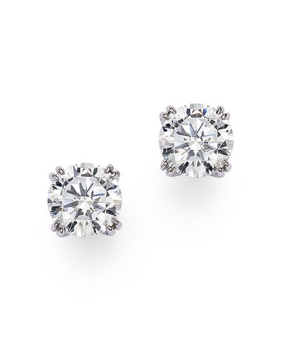 Bloomingdale's Fine Collection Bloomingdale's Fine Collection Certified Round Diamond Stud Earrings in 14K White Gold featuring diamonds with the De Beers Code of Origin, 0.75 tcw