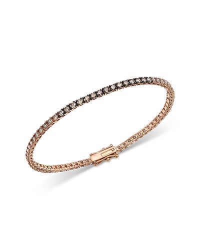 Bloomingdale's Fine Collection Bloomingdale's Fine Collection Champagne Diamond Tennis Bracelet in 14K Rose Gold, 3.0 tcw