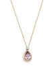 Bloomingdale's Fine Collection Bloomingdale's Fine Collection Diamond & Amethyst Pendant Necklace in 14K Yellow Gold, 0.07 tcw - 1