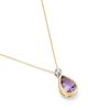 Bloomingdale's Fine Collection Bloomingdale's Fine Collection Diamond & Amethyst Pendant Necklace in 14K Yellow Gold, 0.07 tcw - 3