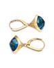 Bloomingdale's Fine Collection Bloomingdale's Fine Collection Diamond & Blue Topaz Drop Earrings in 14K Yellow Gold, 0.75 tcw - 4
