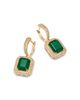 Bloomingdale's Fine Collection Bloomingdale's Fine Collection Diamond & Emerald Earrings in 14K Yellow Gold - 3