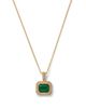 Bloomingdale's Fine Collection Bloomingdale's Fine Collection Diamond & Emerald Necklace in 14K Yellow Gold, 18 - 1