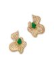 Bloomingdale's Fine Collection Bloomingdale's Fine Collection Diamond & Emerald Statement Earrings in 14K Yellow Gold - 1