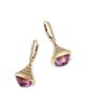 Bloomingdale's Fine Collection Bloomingdale's Fine Collection Diamond & Pink Topaz Drop Earrings in 14K Yellow Gold, 0.75 tcw - 1
