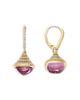 Bloomingdale's Fine Collection Bloomingdale's Fine Collection Diamond & Pink Topaz Drop Earrings in 14K Yellow Gold, 0.75 tcw - 3
