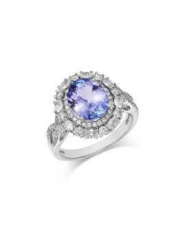Bloomingdale's Fine Collection Bloomingdale's Fine Collection Diamond & Tanzanite Ring in 14K White Gold